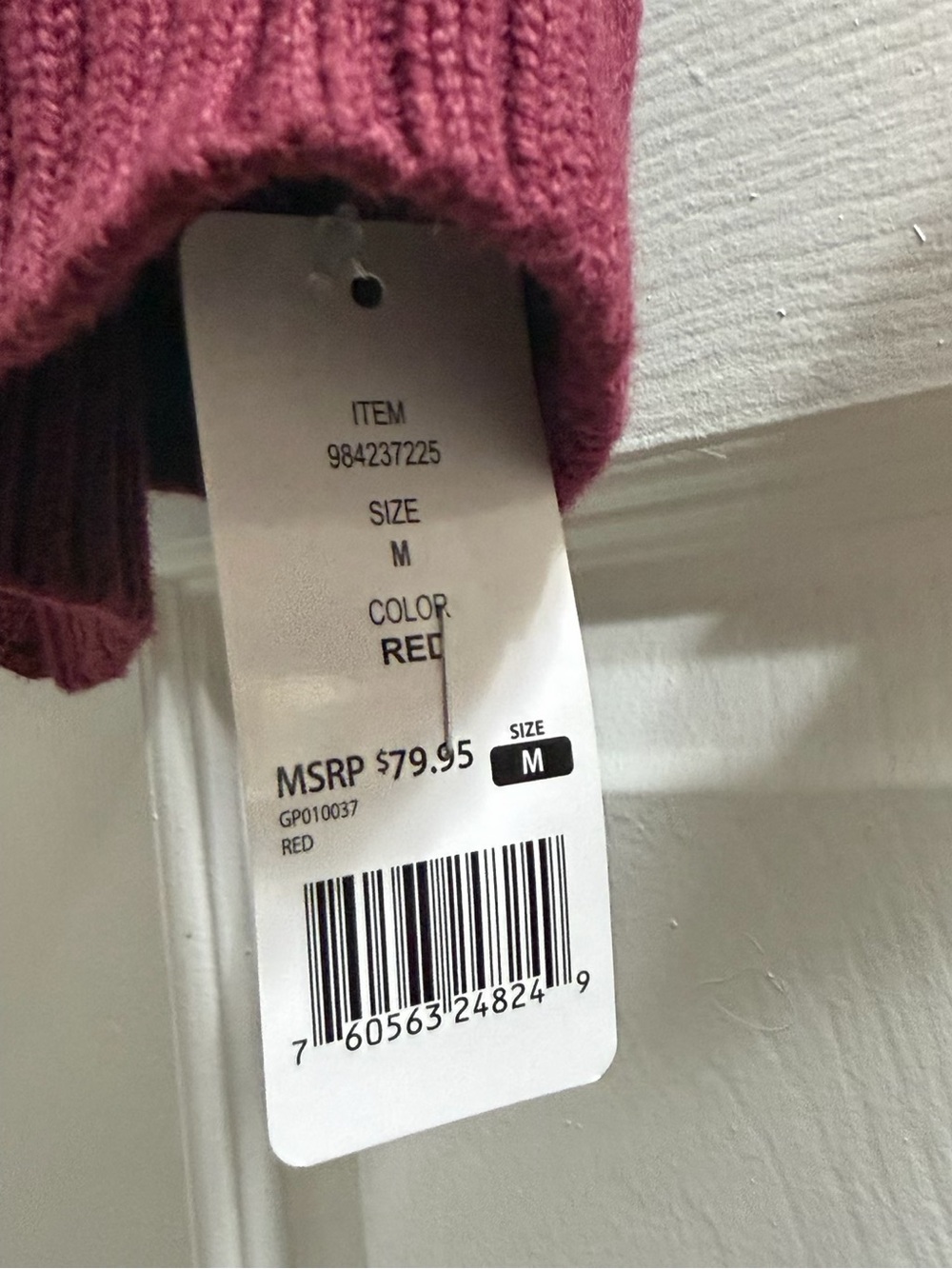 GAP Women's Open-Front Maroon Cardigan Sweater New Tags Medium M - Picture 3 of 4